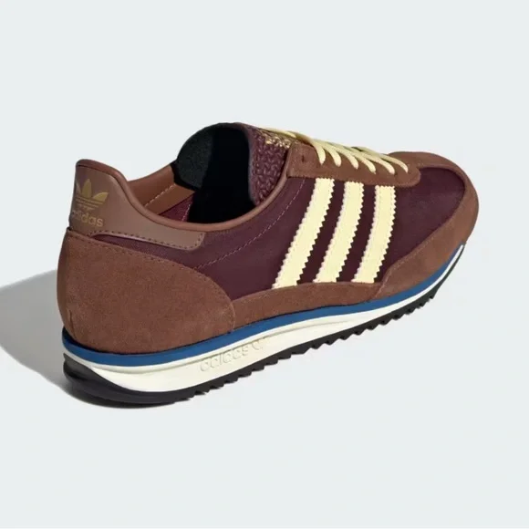 Adidas SL-72 Sneakers Maroon Almost Yellow Preloved Brown - size 8 - Picture 6 of 8